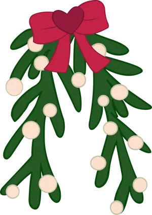 Christmas Mistletoe Illustration.png PNG Image