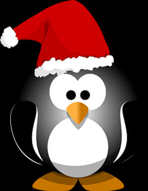 Christmas Penguin Cartoon PNG image with transparent background