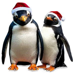 Christmas Penguins Png Mfb PNG Image