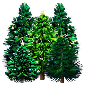 Christmas Pine Trees PNG oxo52 PNG