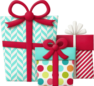 Christmas Presents Teal Clipart, HD Png Download PNG image with transparent background