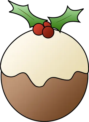 Christmas Pudding Clip Art PNG Image