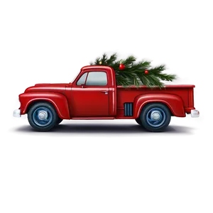 Christmas Red Truck Png 37 PNG Image