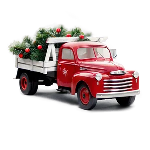 Christmas Red Truck Png Tyi PNG Image