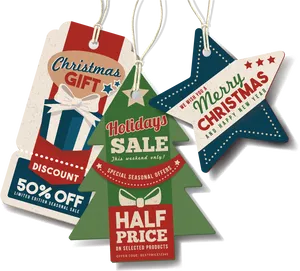 Christmas_ Sale_ Tags_ Vector_ Design PNG Image