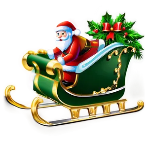 Christmas Sleigh A PNG Image