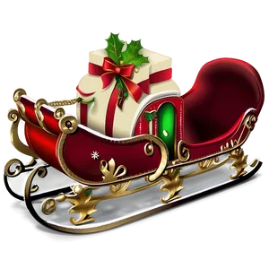 Christmas Sleigh C PNG Image