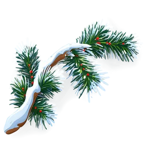 Christmas Snow Fir Branch Png 06252024 PNG Image