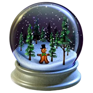 Christmas Snow Globe Wonderland Png Var29 PNG Image