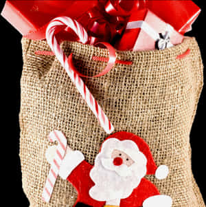 Christmas Sack Gift Png Transparent Image - Free Transparent Christmas Present, Png Download PNG image with transparent background