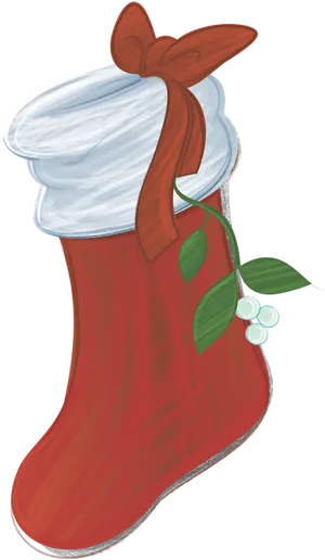 Christmas Stocking Illustration PNG Image