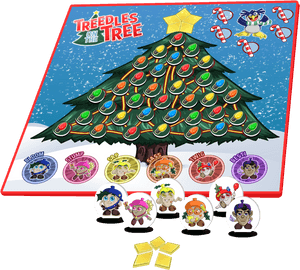Christmas Tree Board Game Characters PNG image with transparent background