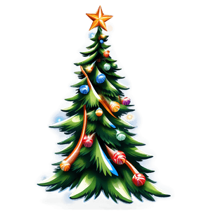 christmas tree c PNG with transparent background