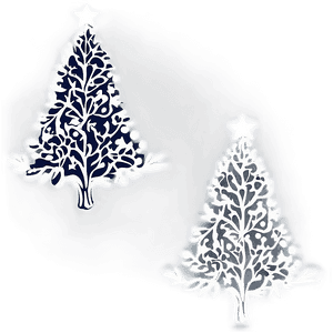 christmas tree d PNG with transparent background