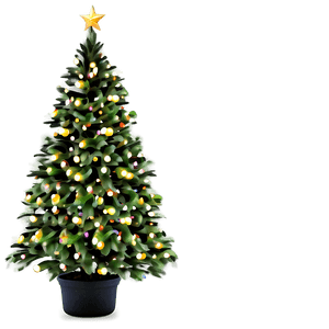 christmas tree d PNG with transparent background