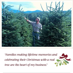 Christmas Tree Farmerat Work PNG Image