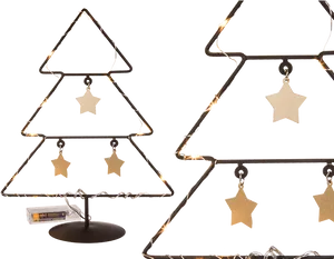 Christmas Tree Lights Decoration PNG Image