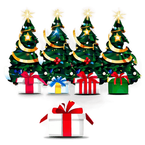 Christmas Tree Presents PNG 6 PNG image with transparent background