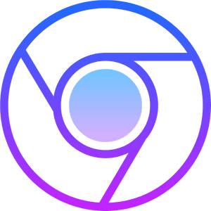 Chrome Browser Logo Abstract PNG image with transparent background