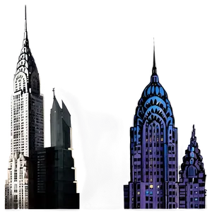 Chrysler Building Abstract Representation Png 26 PNG Image