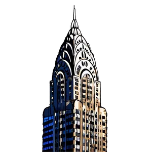 Chrysler Building Artistic Impression Png 06252024 PNG Image