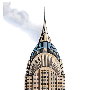 Chrysler Building Cloudy Sky Png 8 PNG Image