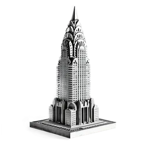 Chrysler Building Construction Era Png Jxg PNG Image