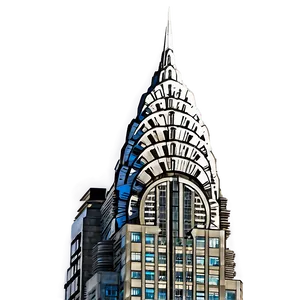 Chrysler Building Early Morning Png 96 PNG Image