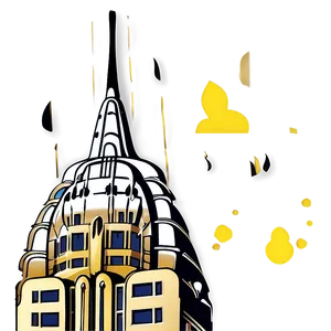 Chrysler Building Gold Leaf Accent Png 58 PNG Image