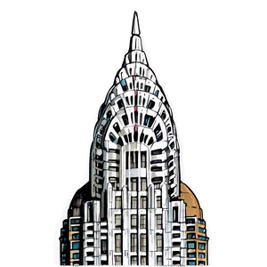 Chrysler Building In Autumn Png Acm89 PNG Image