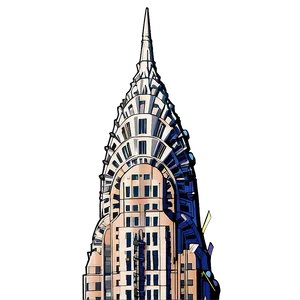 Chrysler Building In Autumn Png Myh83 PNG Image