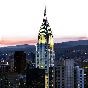 Chrysler Building In Twilight Png 06252024 PNG Image