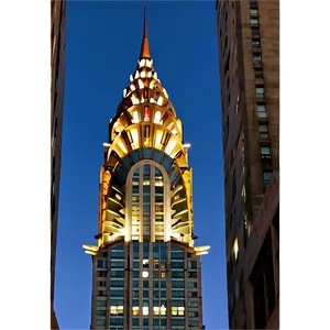 Chrysler Building In Twilight Png 36 PNG Image