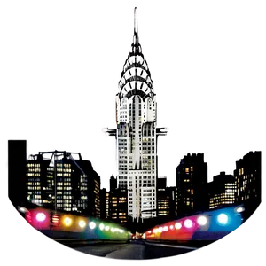 Chrysler Building Light Display Png Dyg PNG Image