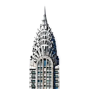 Chrysler Building Rooftop View Png Obt70 PNG Image