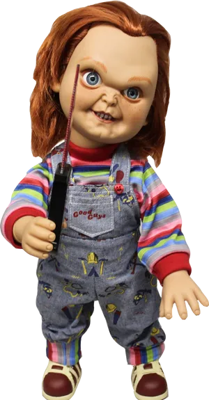 Chucky Doll With Knife PNG Image