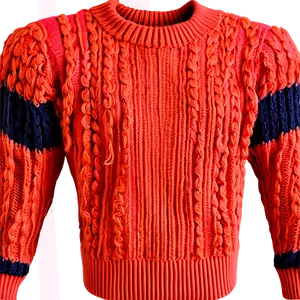 Chunky Red Sweater Png 06292024 PNG Image