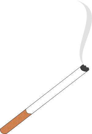 Cigarette Graphic Art PNG Image