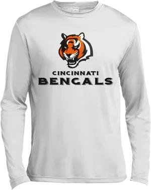 Cincinnati Bengals Long Sleeve Shirt PNG Image