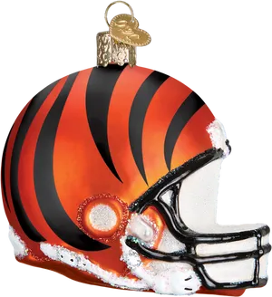 Cincinnati Football Helmet Ornament PNG Image