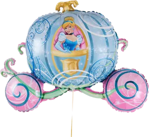 Cinderella Carriage Balloon PNG Image