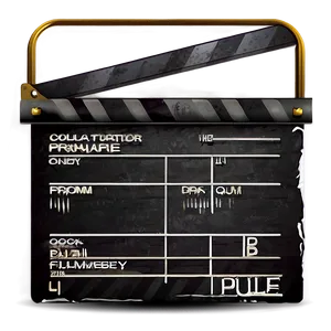 Cinema Film Slate Illustration Png Uwk PNG Image