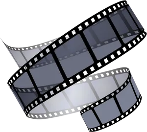 Cinematic Film Strip Graphic PNG Image