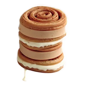 Cinnamon Roll Ice Cream Sandwich Treat Png Qri26 PNG Image