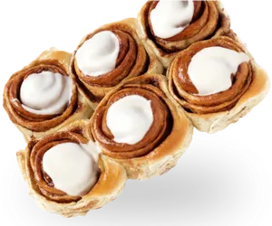 Cinnamon Rollswith Icing PNG Image