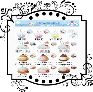 Cinnamoroll Character Desserts Menu PNG Image