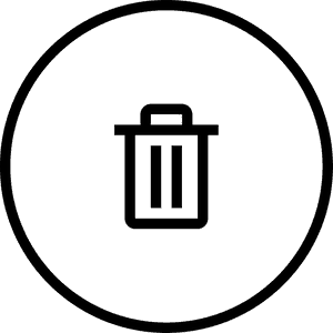 Gps Thin Symbol In Circle Outline Button - 垃圾 桶 图标, HD Png Download PNG image with transparent background