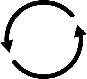 Circular Arrow Graphic PNG Image