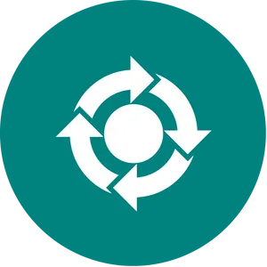 Circular Arrow Graphic PNG Image