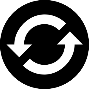 Circular Arrows Icon PNG image with transparent background